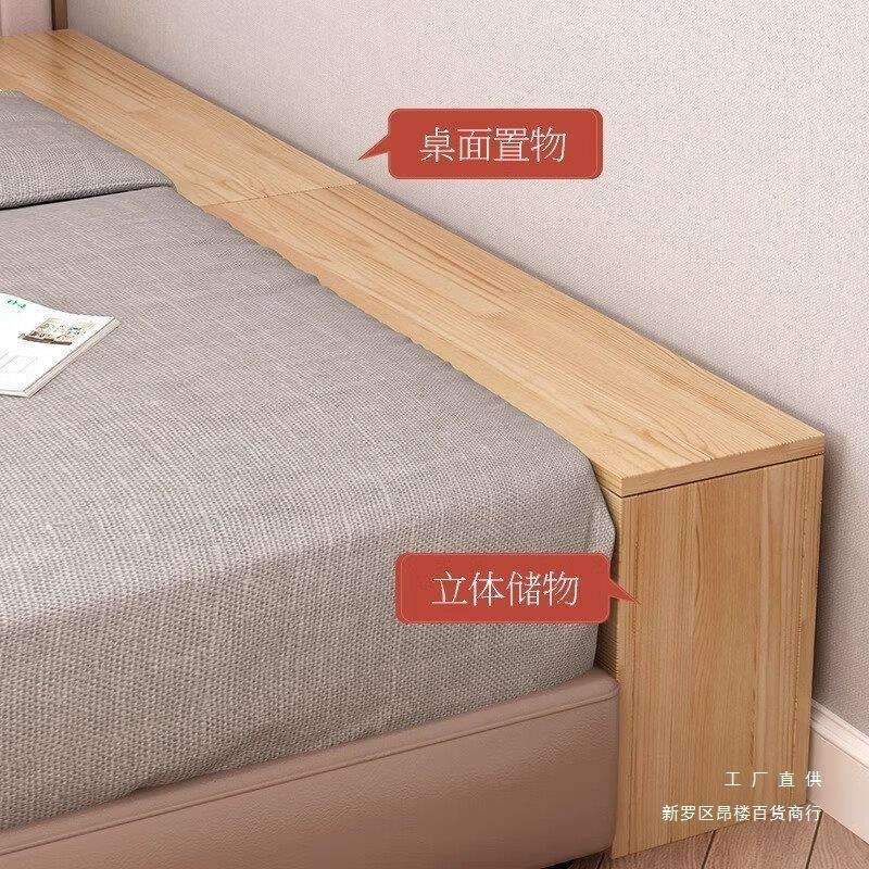 M^实木床尾夹缝柜家用卧室床边缝隙置物柜长条窄柜可定收纳储物柜