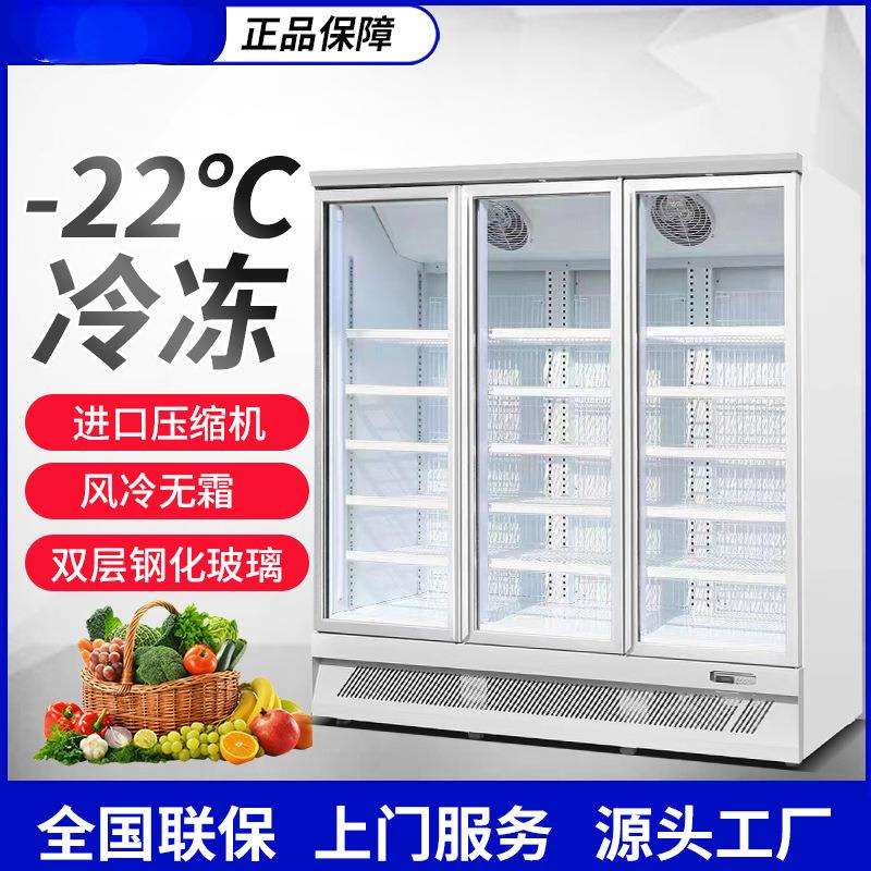 戎牌网红啤酒柜酒吧立式冰柜便利店冰箱饮料展示柜双门冷藏保鲜柜