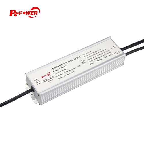 LED驱动电源 美规可控硅调光无闪铝壳户外防水大功率