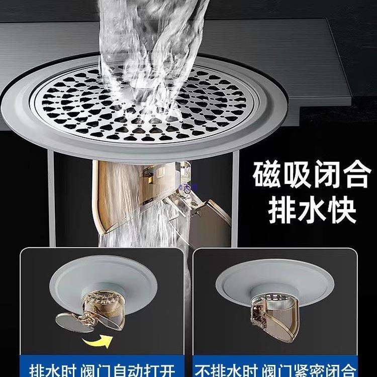 防臭地漏芯卫生间通用毛发过滤网下水管道防返臭排水管封口盖