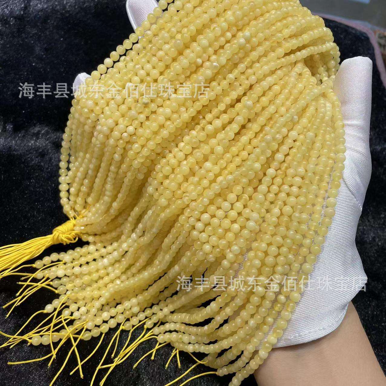 原矿琥珀蜜蜡蜜蜡圆珠半成品天然蜜蜡长条蜜蜡厂家