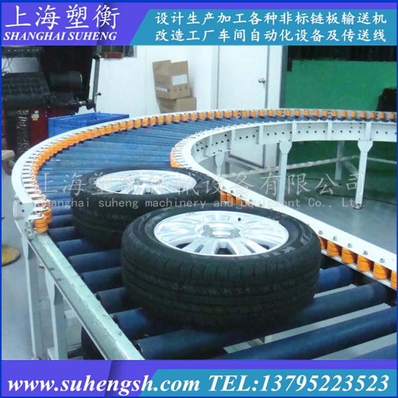 汽车轮胎自动化传送线 无动力滚筒输送线 不锈钢动力辊筒输送机