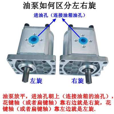 CBN-F306/314/316/320/F325液压齿轮泵 液压泵 左旋右旋 扁键花键