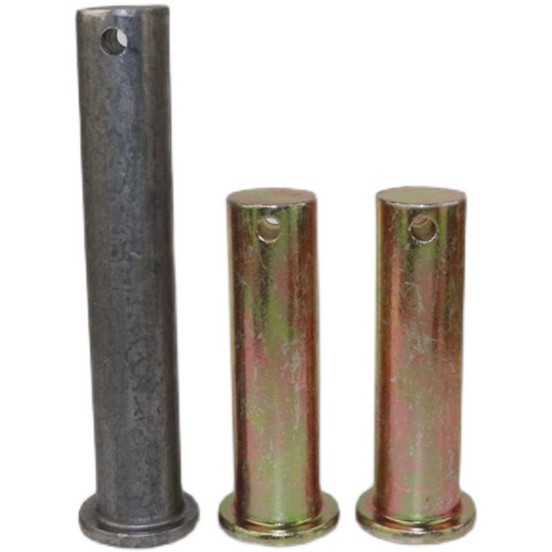 带孔销轴销c子平头带孔圆柱销插销钉定位销 GB882销轴M22 24 25 2