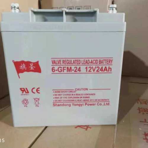 旗圣蓄电池6-GFM-24 12V24AH铅酸免维护UPS机房/应急太阳能光伏