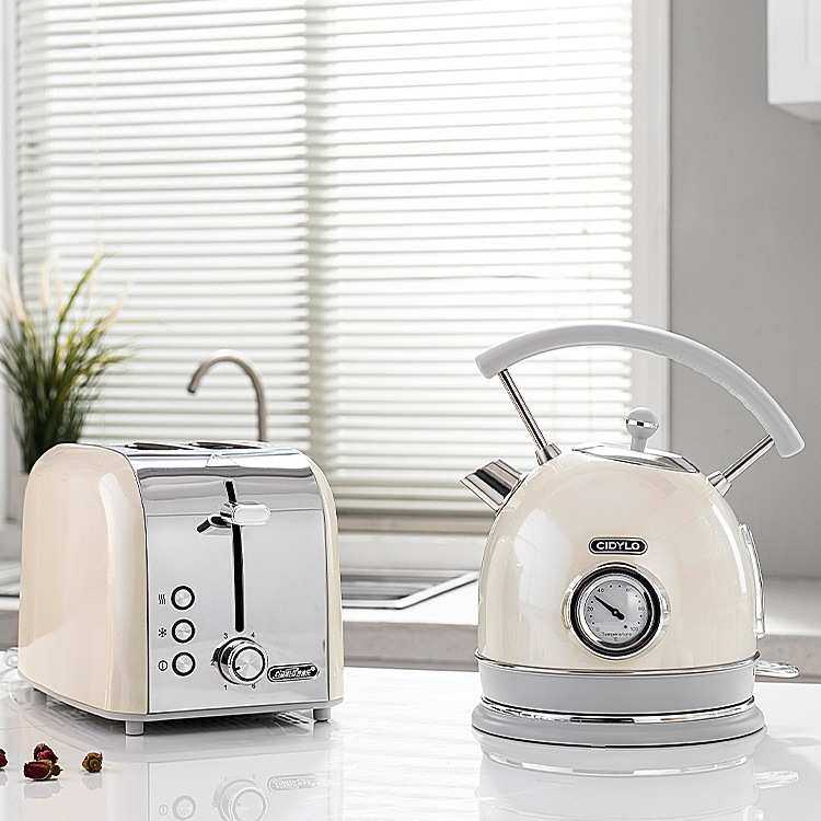 思迪乐热水壶cidylo烧水壶球型家用保温一体复古温度显示电热水壶