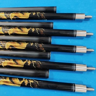 工厂直供玻纤龙型水标桌球杆多层皮头美式 2碳素台球E18 杆大头杆1