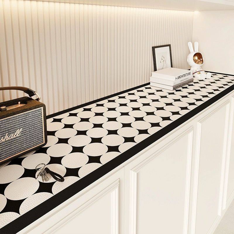 轻奢高级感鞋柜皮革桌垫防水防油电视柜桌布餐边柜垫台面保护垫子