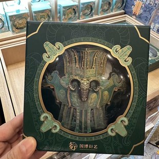 国博四羊方尊冰箱贴木质凤冠磁吸国家博物馆文创纪念品北京礼物品