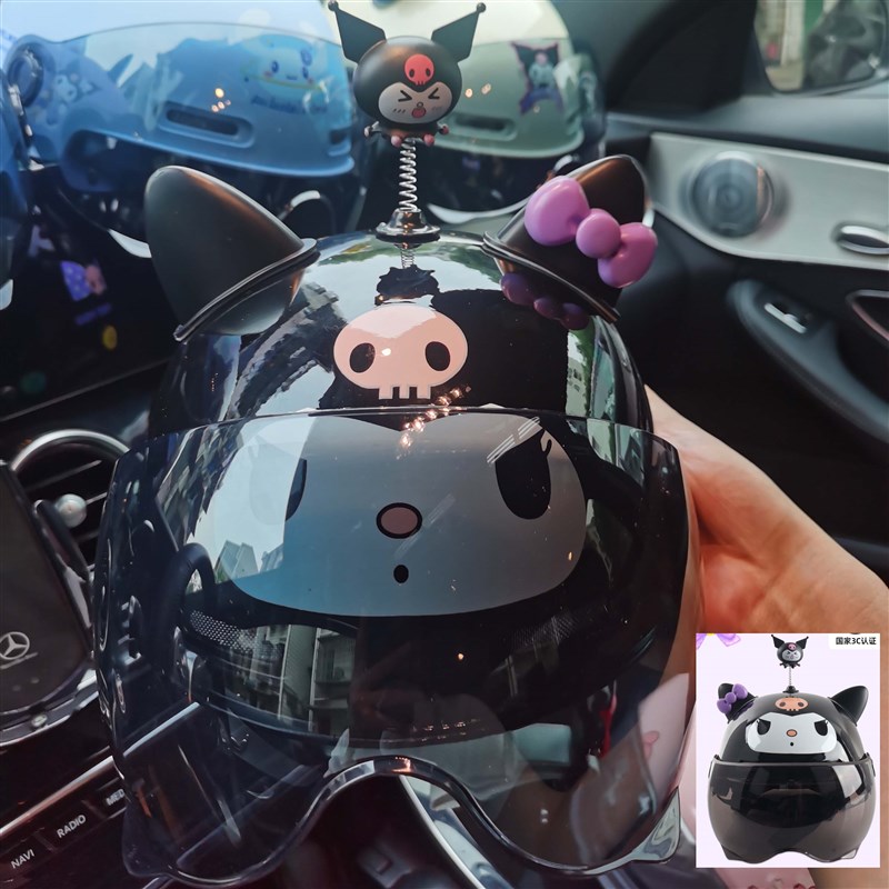 3c认证儿童安全头盔女孩6到12岁电动车摩托自行车可爱宝宝安全帽