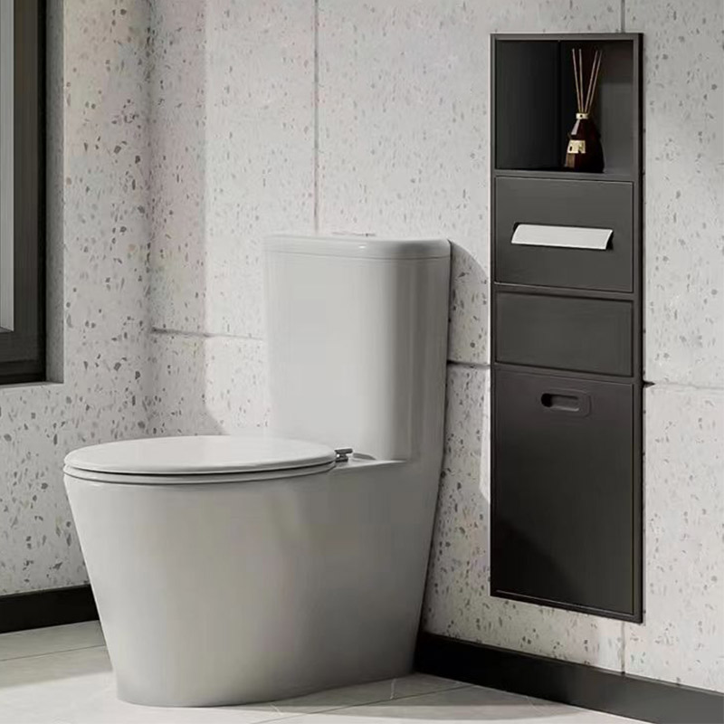 不锈钢壁龛嵌入式卫生间垃圾桶浴室嵌入式金属钢板壁龛柜成品定制