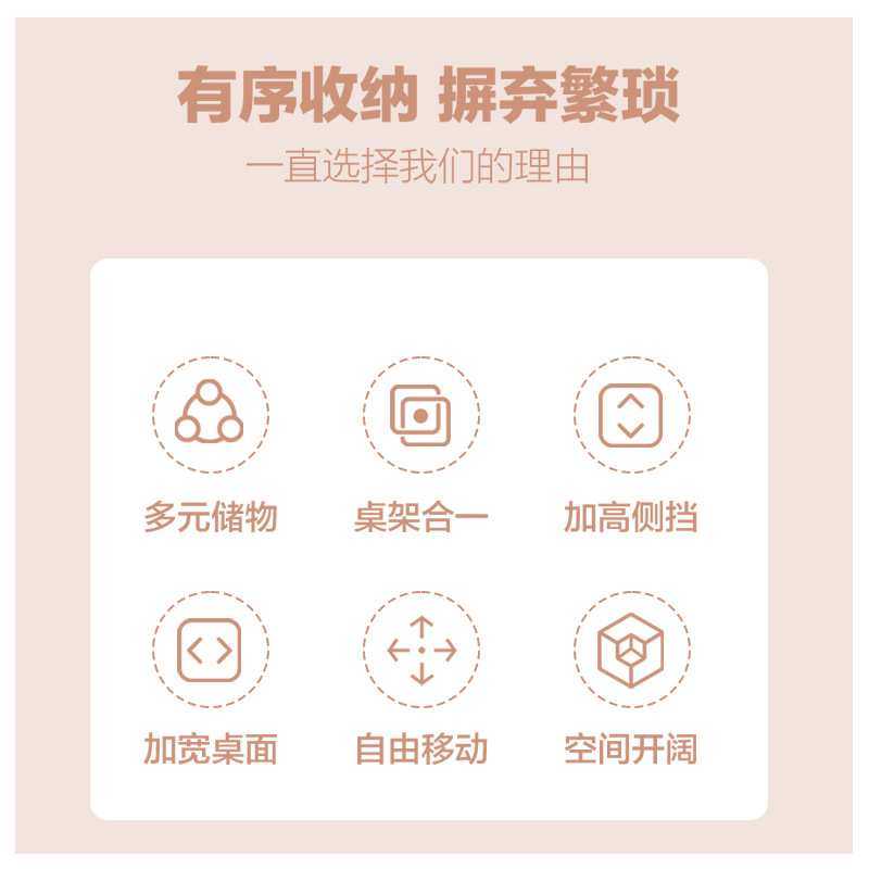 床上电脑桌粉色系桌子女学生书桌上铺下铺学习桌宿舍寝室神器,3C数码配件,USB灯,淘宝优惠券,粉丝福利购,淘宝优惠卷