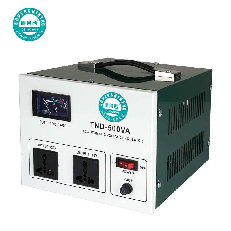 出口菲律宾德莱西外贸全自动单相交流稳压器220V家用5kw稳压电源