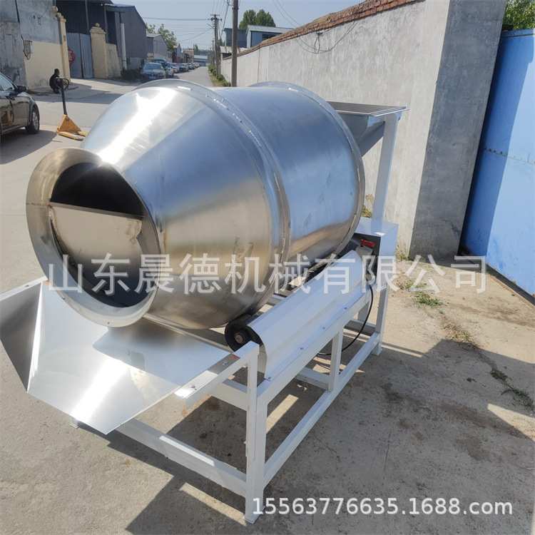 芝麻花生混合机 304不锈钢滚筒锅巴调味脱水蔬菜搅拌机