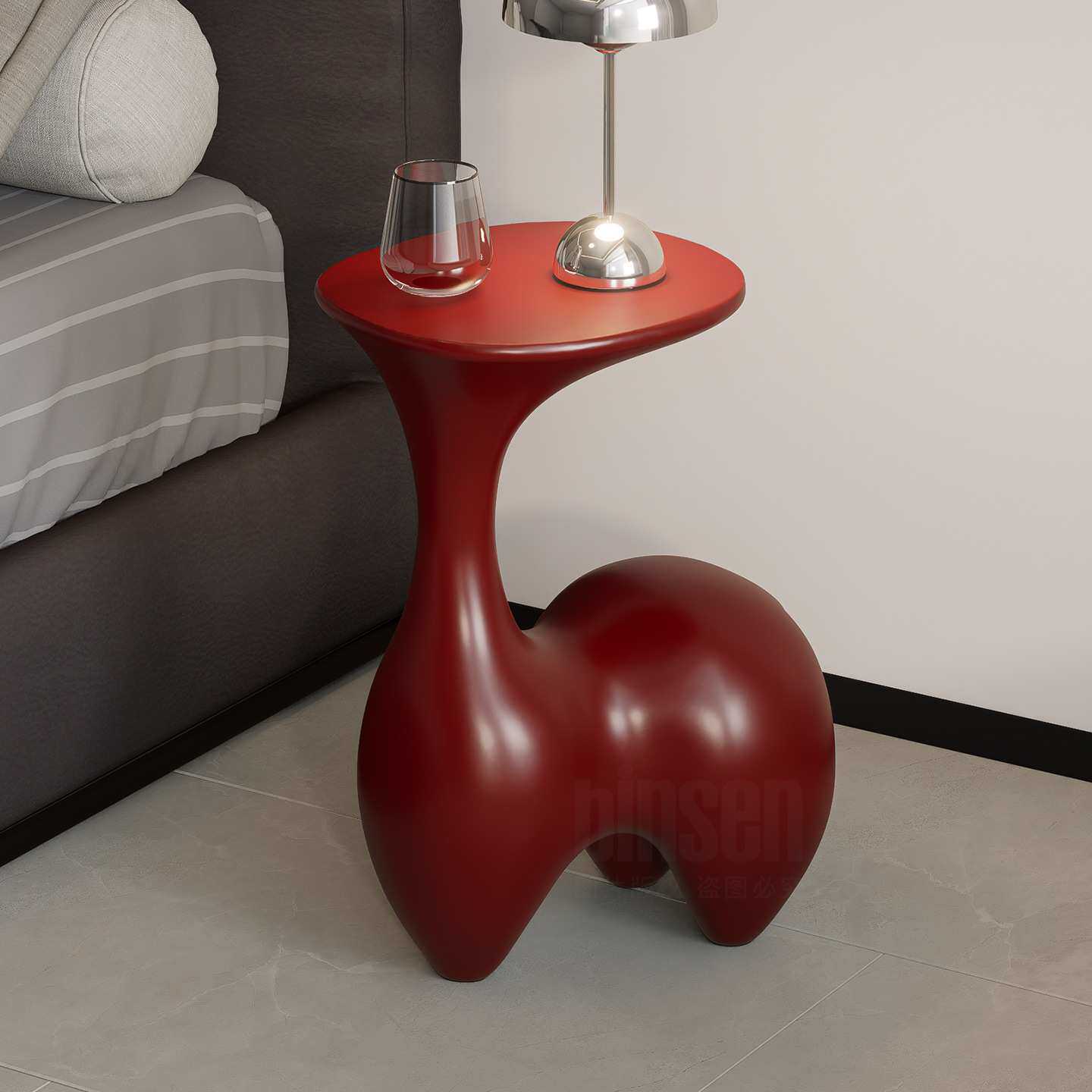 兔边几家用客厅2026新款创意床头柜小桌子简约奶油风可爱沙发茶几