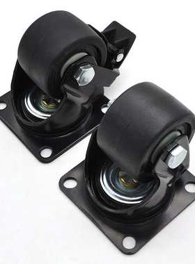 SK6-U75105/SK6-U75105C工业脚轮带刹车无刹车3寸万向轮推车轮子