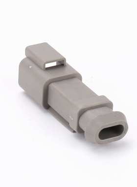 DT004-2P-E008汽车连接器德驰型灰色平盖线束接插件汽车塑胶壳