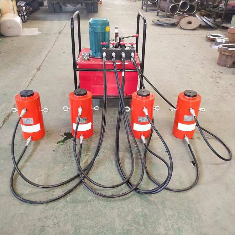 程煤电动板换夹紧器一拖四 板式换热器清理工具 液压加紧器