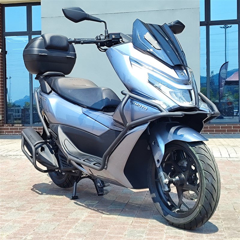 适用春风150SC摩托车CF150T-31护杠保险杠防摔防撞排气杠改装配件