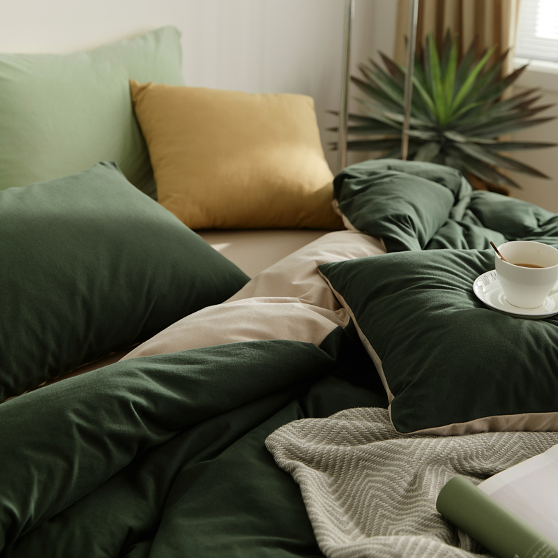 A类婴儿级丨针织天竺棉裸睡四件套 四季通用纯棉全棉床上被套床单