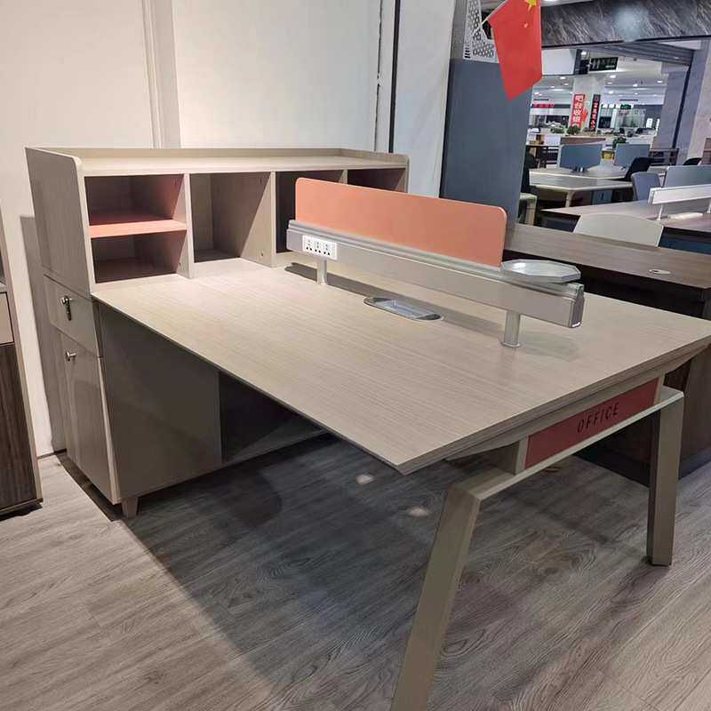职员办公桌椅组合2两人位简约现代办公室桌子屏风工位电脑桌卡座