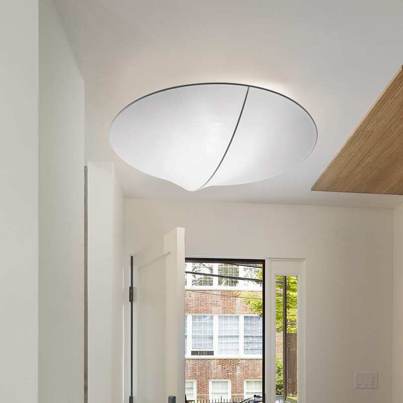 艺术灯LED吸顶灯北欧现代简约客厅卧室餐厅设计师创意蚕丝布艺圆