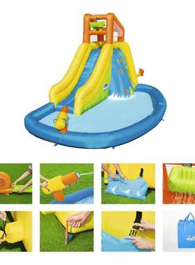 Bestway53345淘气堡游乐园大型儿童滑梯充气城堡充气乐园