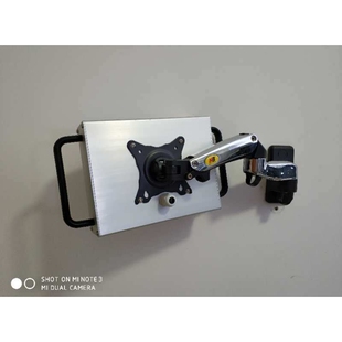 触摸屏安装盒触摸屏支架旋转伸缩悬臂支架威纶通7寸10寸控制箱