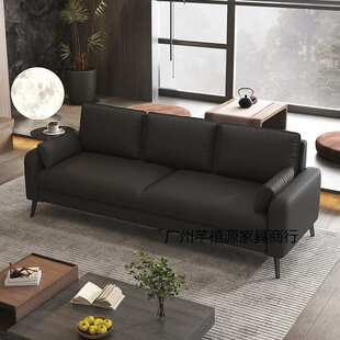 轻奢客厅小户型卧室公寓出租房服装 店接待休息区双三人布艺小沙发