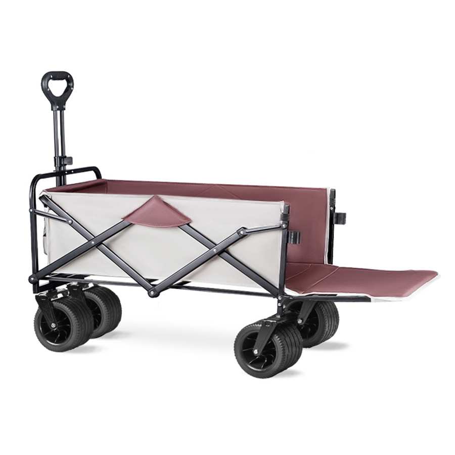 景宜拖斗加长后开露营推车野餐野营户外营地车摆摊旅行折叠手推车