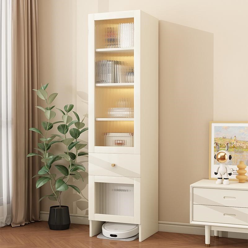 定制扫地机器人餐边柜小户型高柜一体餐厅客厅窄款边柜夹缝收纳柜