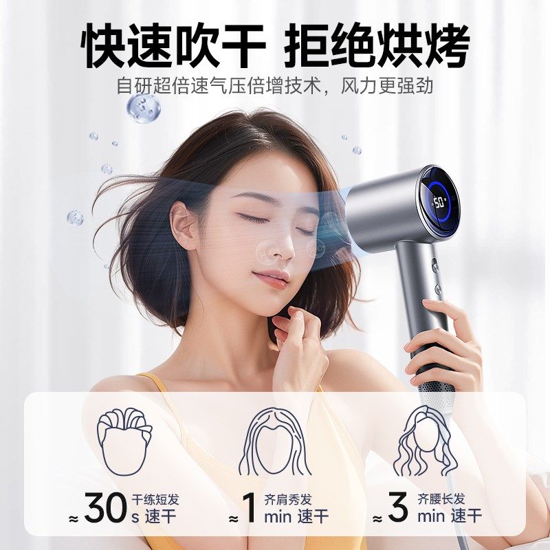 VTT高速吹风机负离子护发静音速干不伤发家用大风力小便携电吹风