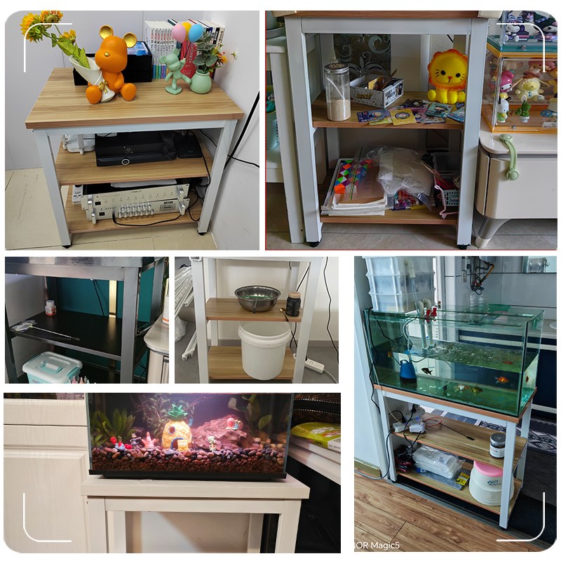小桌子工作台鱼缸架承重底座支架打印机扫地机器人置物架方桌
