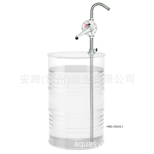 AQUA/安跨不锈钢手动桶泵手摇油桶泵手动抽油泵溶剂用HRD-25SUS