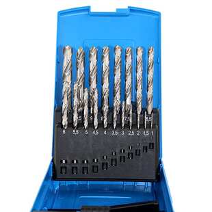 英国百事通进口麻花钻头钻咀09580套装直柄高速钢钻咀电钻钻头