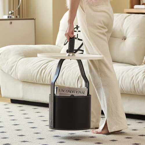 边几可移动床头柜沙发边柜户型手拎客厅铁艺家用创意奶油风小茶几