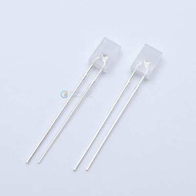 2*5*7mm雾状257白发白绿红蓝光蓝灯指示灯散光直插式方形led灯珠