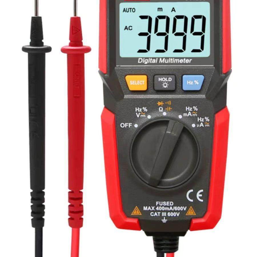 优利德口袋型万用表UT125C微型数字万用表电工防烧全自动万用表