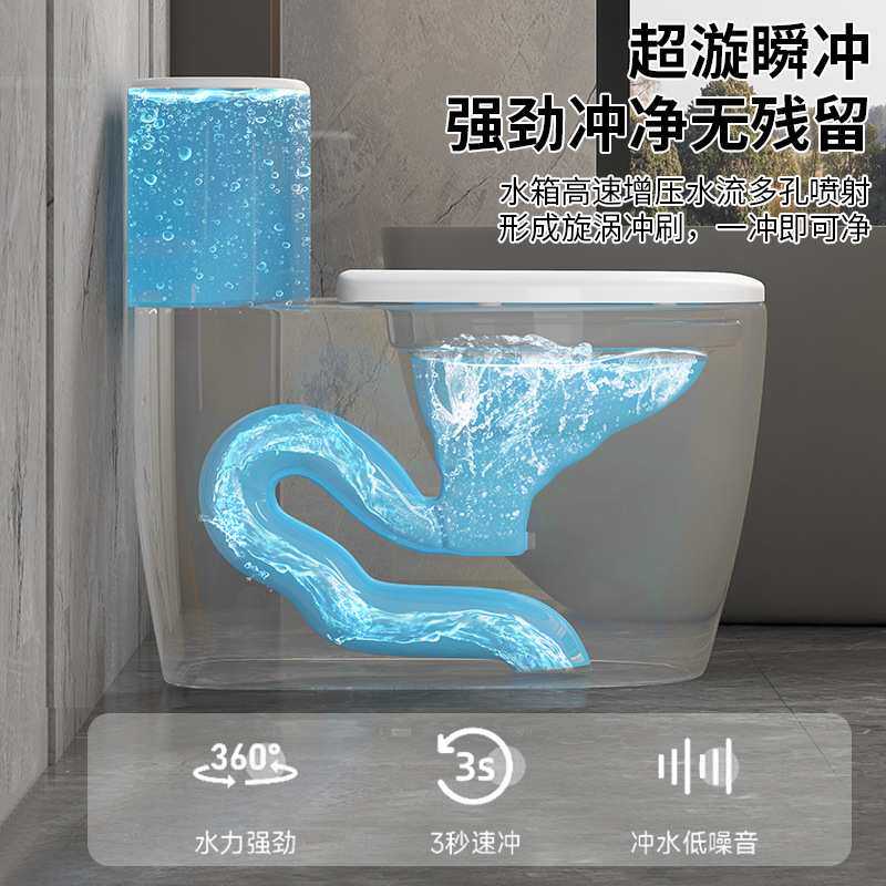 潮州个性马桶 新款虹吸式大口径座坐便器陶瓷坐厕工厂外贸跨境