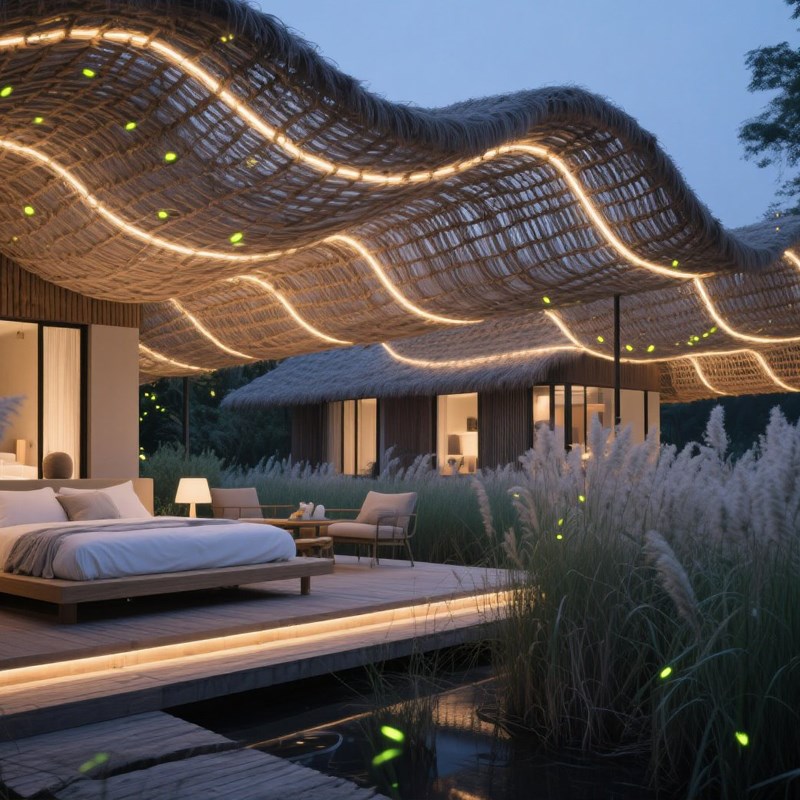 智能定时开关灯LED灯条超长2025新款庄园露营庭院农场养殖场220v