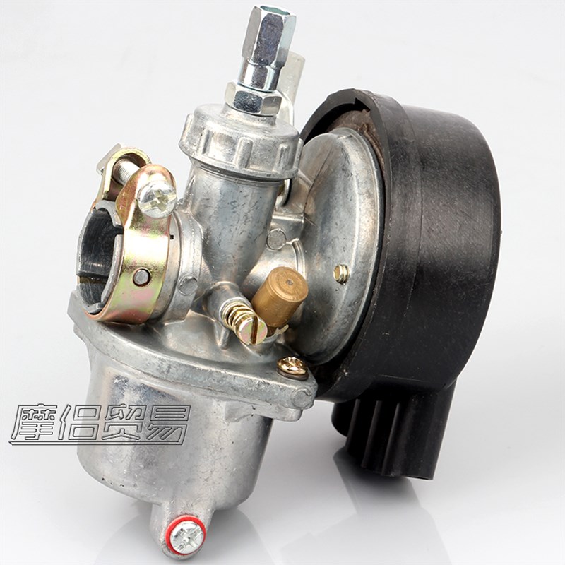 迷你机车自行车配件 两行程50CC 60CC 80CC黑色化油器带空气滤芯