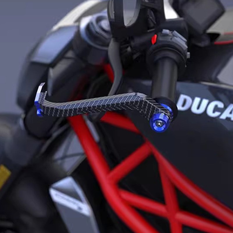 摩托车 电动车 春风 小牛改装牛角护手 铝合金把手防护 手把护弓