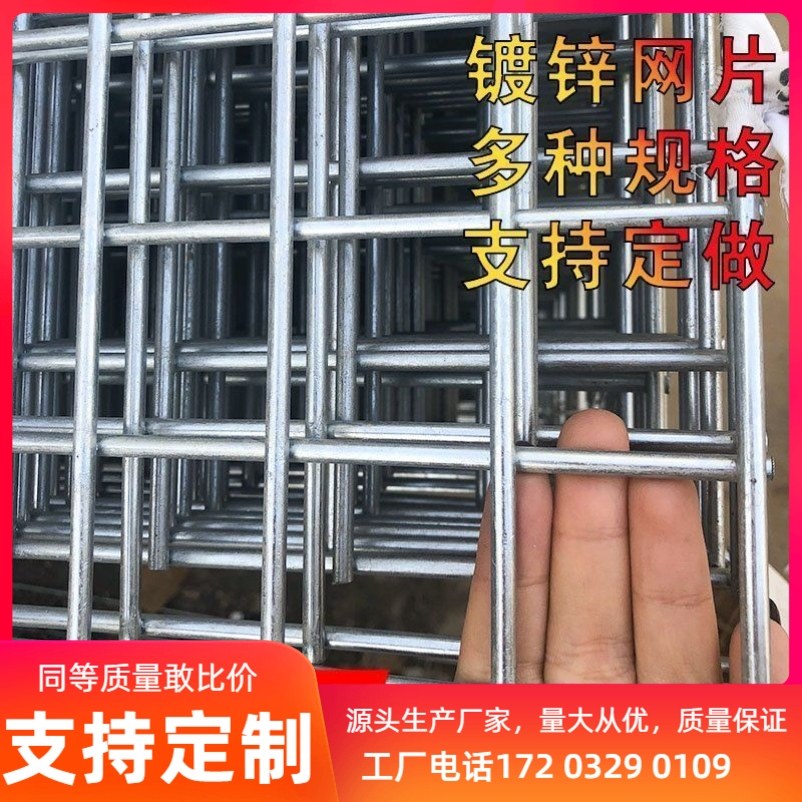 镀锌网片电焊网片镀锌铁丝网养殖铁网网格狗笼货架镀锌钢隔离防护