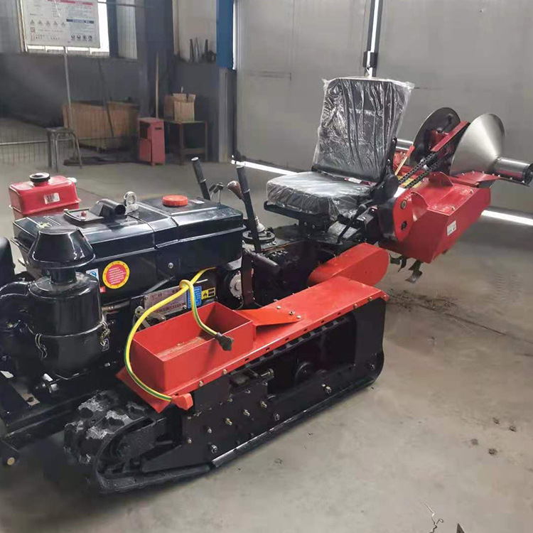 新款自走式履带旋耕机果树下除草松土旋耕机草履带开沟旋耕机