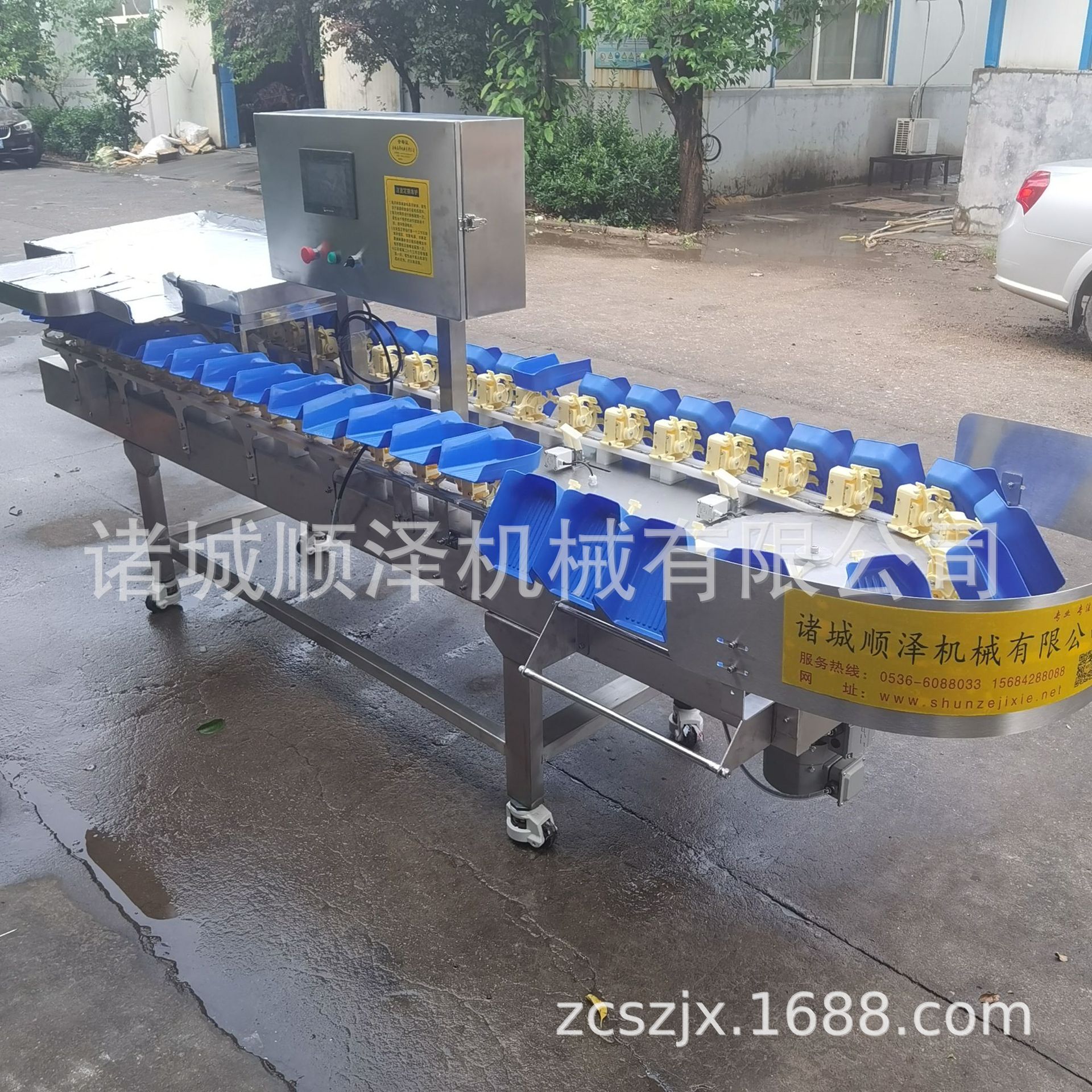 销售鱼类重量分选机 虾类重量分选机 各类水产品分选机 顺泽机械