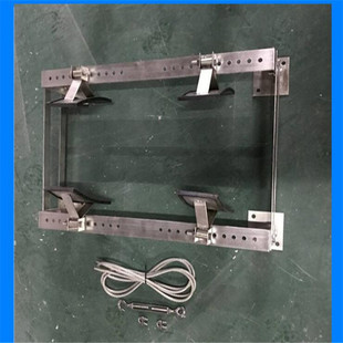 厂家直供不锈钢救生筏架平放式救生筏固定支架 玻璃钢筏筒合格证