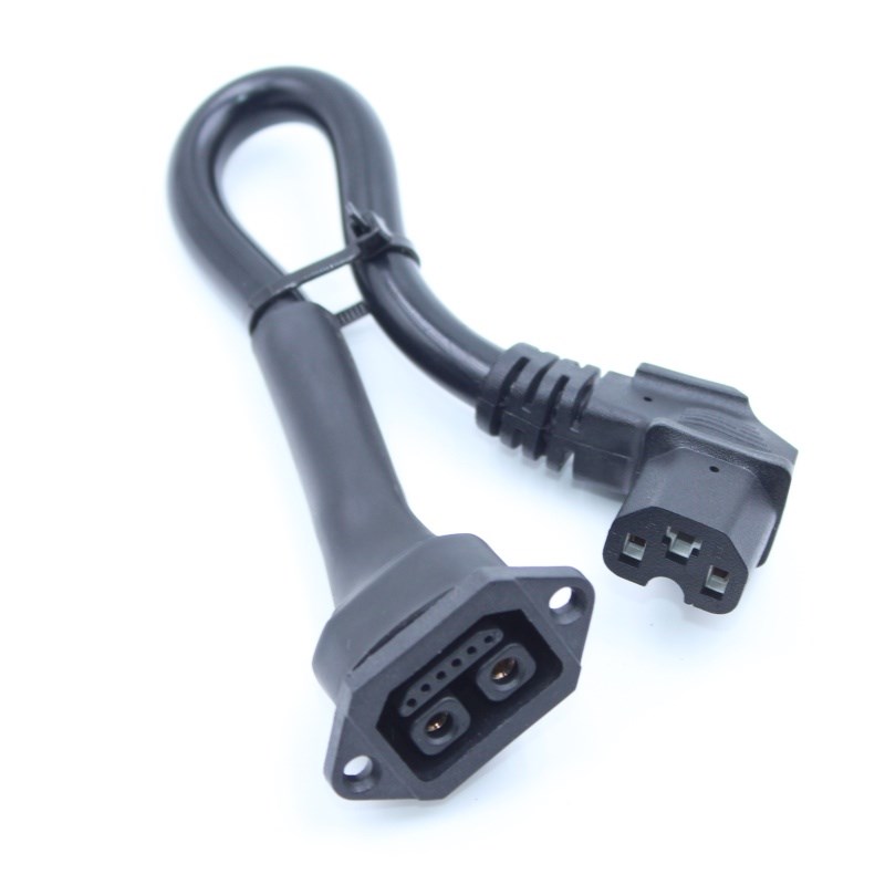 电动车铁塔转换线光宇雅迪星恒锂电池转换插头6平电瓶连接电源线