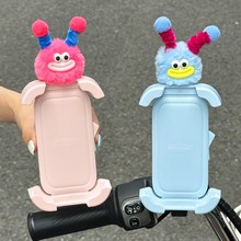 可爱女电动车手机支架2025新款防震防抖摩托三轮车外卖自行车支架