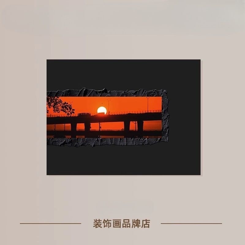 2025新款高级感小众电表箱遮丑装饰画多媒体网络箱遮挡WiFi弱电箱