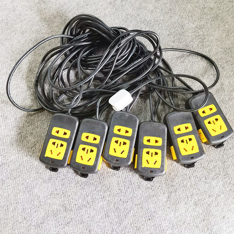 婚庆婚礼道具电线地拖排插排线接线板国标路引灯接线串联带指示灯